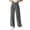 Gray, variant on Dress Pants for Women Ruched Business Comfortable Pants High Waisted Wide Leg Loose Trendy Work Trousers
