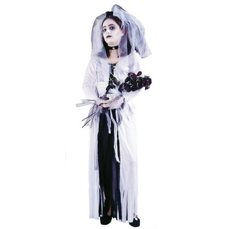 Big Skeleton - Skeleton Bride Girl Kids Halloween Costume
