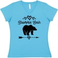 thumbnail image 3 of Inktastic Grammie Bear Grandma Women's V-Neck T-Shirt, 3 of 5