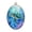 Color 2, variant on Canvas Wall Art Sea Turtle Bathroom Teal Beach Theme Turtle Wall Art Underwater Scene Oval Framed Canvas Prints Vintage Wall Hanging Decor for Home Decorations 8.6"x11.4"