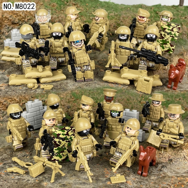 21PCS Military Army Action Figures – Desert Special Police