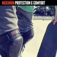 thumbnail image 3 of Triple Eight Genouillères de Rue pour Skateboard avec Sangles Réglables (1 Paire), 3 of 5