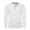 White, variant on ameIAEA Men Long Sleeve Fall T-Shirts Crewneck Button Tee Tops Solid Color Casual Pullover