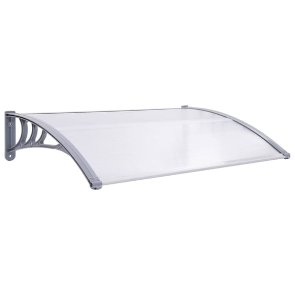 Casafoyer Door Canopy Gray and Transparent47.2"x31.5" PC