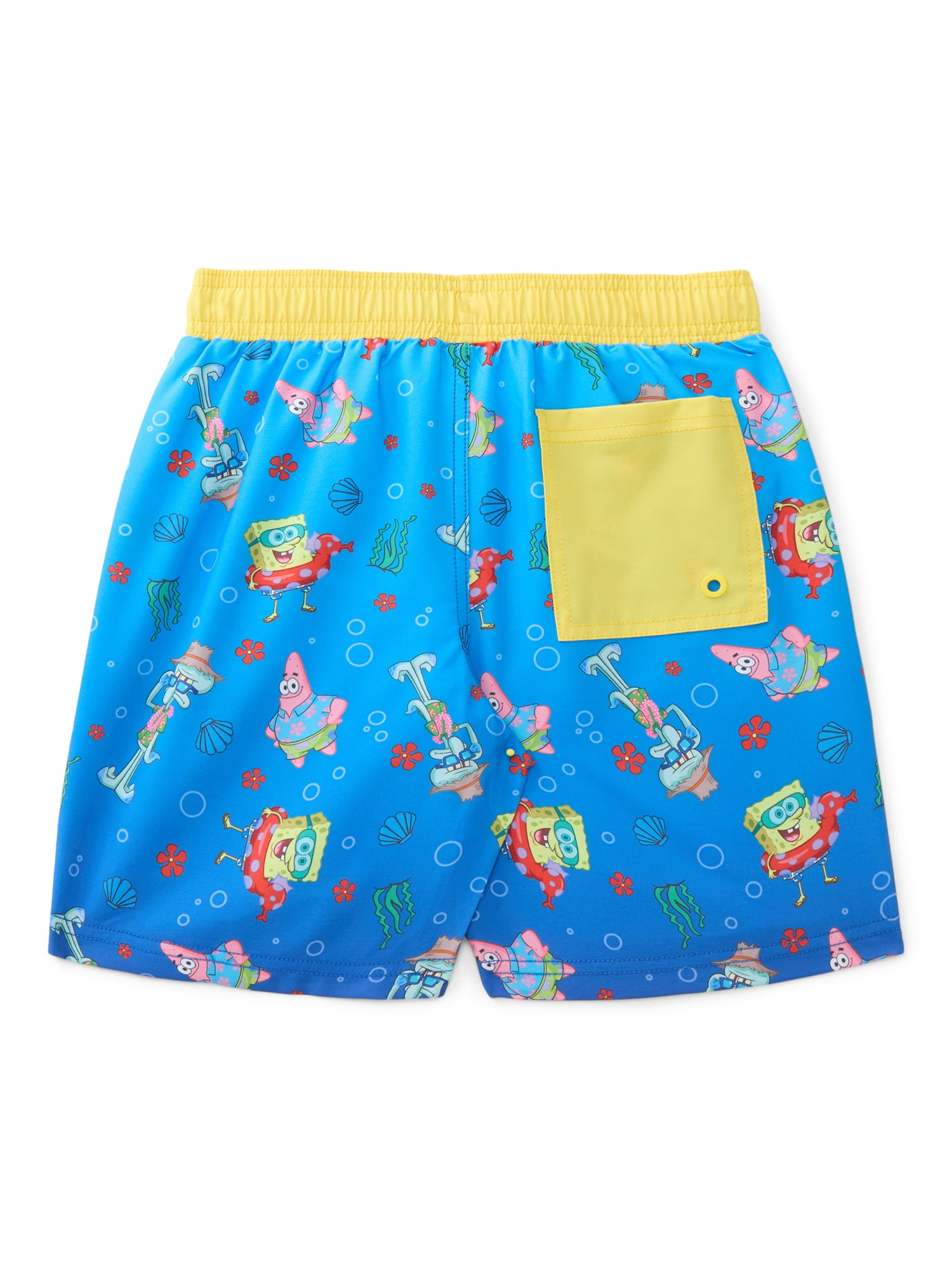 SpongeBob SquarePants Boys Swim Trunks, Sizes 4-12