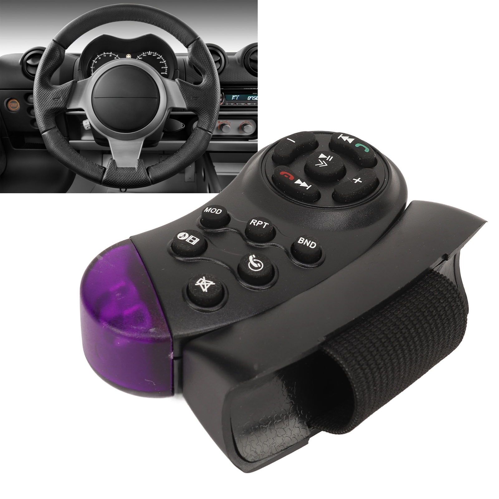 Car Steering Wheel Remote Control 8m Range DVD GPS Player Remote Controller Universal Fit For Autos Walmart