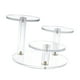 thumbnail image 3 of 2 Soportes Elevadores De Exhibición De Productos Acrílicos Redondos De 3 Niveles Para Joyería, Pendientes, Rocas Transparentes, 3 of 8