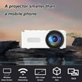 thumbnail image 6 of Mini Projector 1080P Portable Projector, Small Outdoor Movie Projector Supported Video Projector for HomeTheater Compatible with iOS/Android Phone/Tablet/Laptop/PC/USB Drive, White, 6 of 9