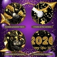 thumbnail image 4 of Gold Theme 2026 New Year Banner Golden Balloons Happy New Year Display Firework Design Star Patterns 2026 Celebration Background for New Year Party 2026 Celebration Indoor Decoration, 4 of 9