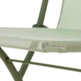thumbnail image 4 of Lafuma Balcony II Colorblock Steel Patio Bistro Chair, Moss Green, Set of 2, 4 of 10