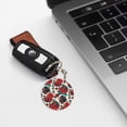 thumbnail image 6 of Naloa Chicken Print Round Keychain Keychain Key Ring, Key Tag, Key Chain Bulk for Gift Accessories (Round), 6 of 7