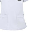 thumbnail image 4 of Women Scrubs Set Short Sleeve V-Neck Scrub Top Drawstring Scrub Pants Stretch Nursing Uniform Scrub Sets with Pockets, 4 of 5