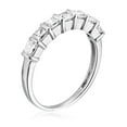 thumbnail image 2 of Vir Jewels 1/2 CTTW Princess Cut Diamond Wedding Band 14K White Gold Channel Bridal Ring Size 5, 2 of 6