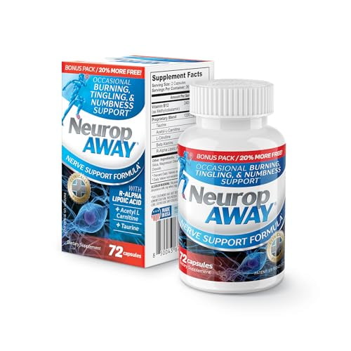 Fórmula de soporte nervioso NeuropAWAY 72 cápsulas diarias