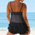 thumbnail image 4 of CNKOO Digital Bikini Beach Tankini Set Women‘s Print Large Suspender Split Swimsuit, 4 of 5