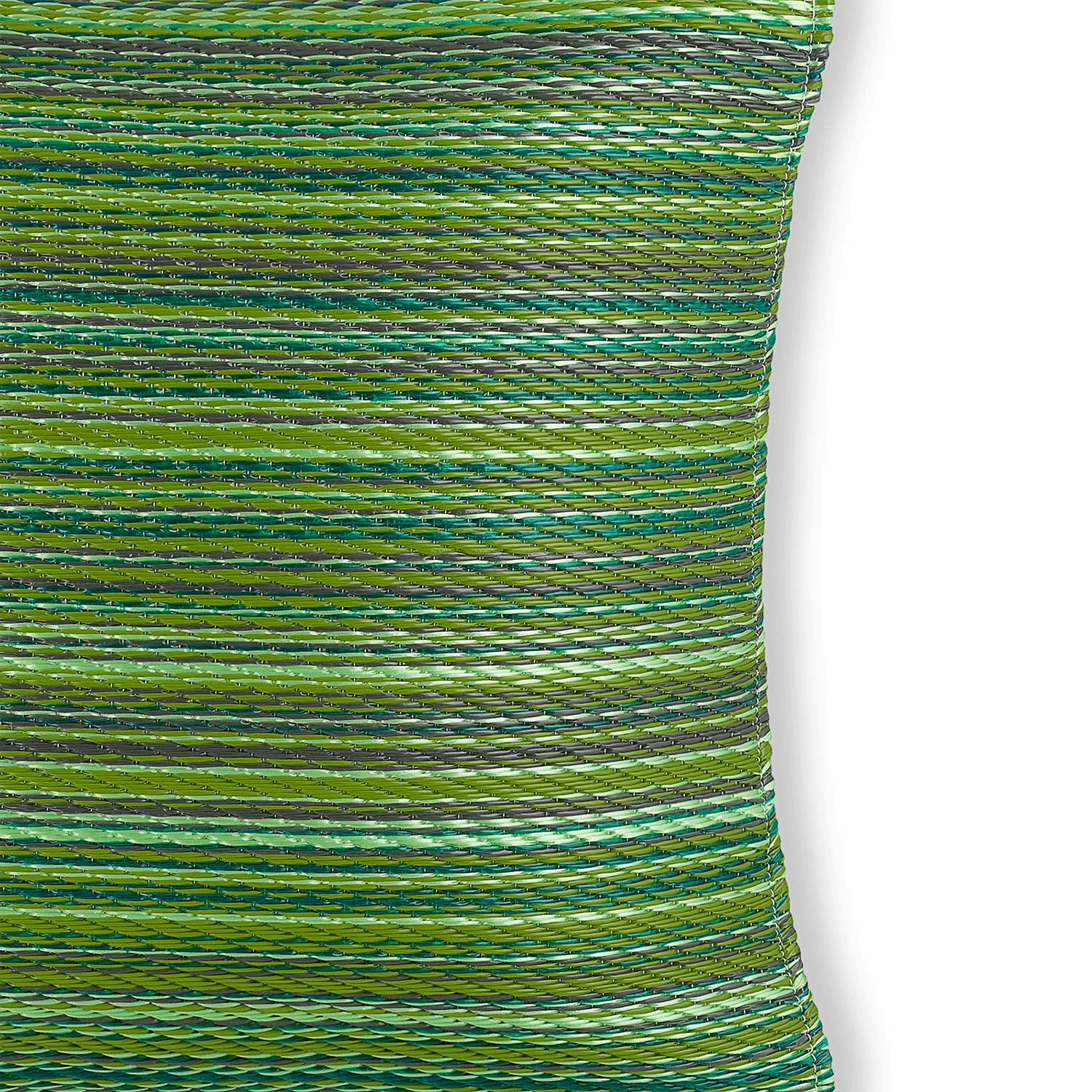 Fab Habitat Outdoor Premium Recycled Plastic Pillow - Waterproof, Fade Resistant - Striped - Patio, Porch, Deck, Balcony - Cancun - Green - 16.5" x 16.5"