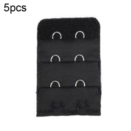 

5Pcs Breathable Women 3 Rows 2 Hooks Bra Strap Extender Soft Back Band Extension