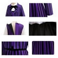 thumbnail image 6 of KAWELL Purple Stripes Costume for Girls, Academy Uniform Outfits Cosplay with Pink Blue Wig, Pleated Dress Girl's Stripes Suits Sets for Halloween, 6 of 7