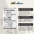 thumbnail image 4 of We Do Family Hugs In This House Rules Metal Sign Primitive Farmhouse Kitchen Wall Art Rustic Home Decor, 4 of 7