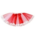 thumbnail image 4 of IBTOM CASTLE Infant Baby Girls 1st Birthday Outfits Short Sleeve Romper + Tutu Skirt + Headband 3PCS Set for Cake Smash Photoshoot 1 Year Red + Pink, 4 of 8