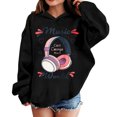 thumbnail image 2 of Shadoumai Kids Hoodies Girls Printed Pattern Long Sleeve Hoodie Pullover Tops with Pocket Cute Warmth Pullover Hooded Sweatshirt Children Fall Clothes for Girls, 2 of 5