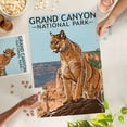 thumbnail image 2 of Lantern Press 1000 Piece Jigsaw Puzzle, Grand Canyon National Park, Mountain Lion, 2 of 5