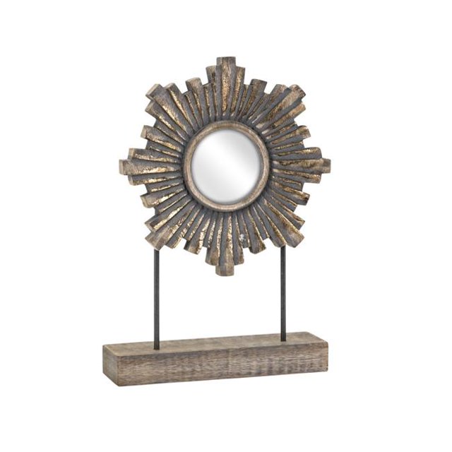 IMAX 14772 Kameko Sunburst Mirror&44; Beige