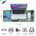 thumbnail image 5 of Long Mouse Pads for Desk,Doberman Dog Pattern with Pioneer Flower Desk Mats on Top Of Desks, Desk Mouse Pad Extra Large with 3mm Non-Slip Base and Stitched Edge for Gaming,Office,Work,Home 31.5"x11.8", 5 of 6