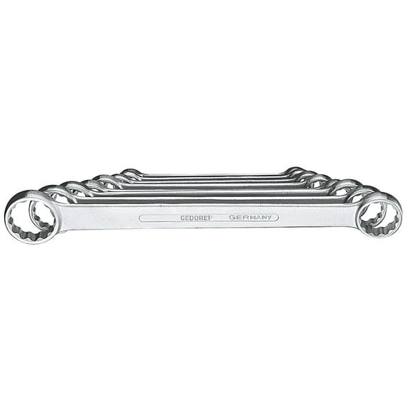 GEDORE 4-8 Flat Ring Spanner Set 8 pcs 6-22 mm
