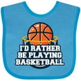 thumbnail image 3 of Inktastic I'd Rather Be Playing Basketball Boys or Girls Baby Bib, 3 of 4