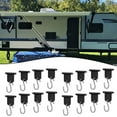 thumbnail image 2 of Tekuisi Piping Strip Hooks Pack Of 16 RV Awning Hooks, Camping Piping Rail Hook S-shaped Hook for Camping Tent Caravan RV Accessories, 2 of 5