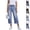 23## (Light Blue), variant on Womens Pedal Pusher with Pockets Frayed Raw Hem Wide Leg Capri Jeans Trendy Mom High Waisted Denim Capris with Pockets(Navy,S)