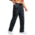 thumbnail image 1 of Pantalones deportivos Pudolla para hombre, casual, cintura elástica, talla S, color negro, 1 of 7