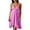 Pink, variant on YuXingFu Casual Dresses for Women Mini Crew Neck Plus Size Womens Dress Sleeveless with Pocket Casual Summer Purple Free Size