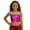 Hot Pink, variant on Girls Tank Top Sequin Glitter Leopard Print Dance Cheerleading Top For Dance Party And Stage Basic Top Size 3-4 Years Blue
