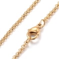 thumbnail image 2 of 10pcs 304 Stainless Steel Chains Necklaces Golden 17.72 inch(45cm) 2mm, 2 of 2