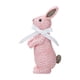 thumbnail image 2 of Figura Decorativa de Conejo de Pascua de Resina con Efecto Ratán Tejido y Detalle de Lazo., 2 of 6
