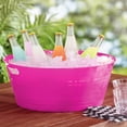 Plastic 17.5" Round Party Tub, Pink, 1 Count, Party Favors, Way to