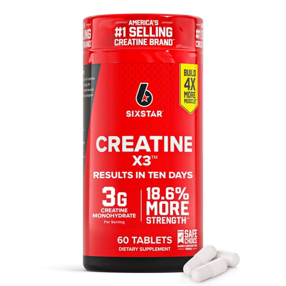 Six Star Pro Nutrition Creatine Caplets, 60 Ct