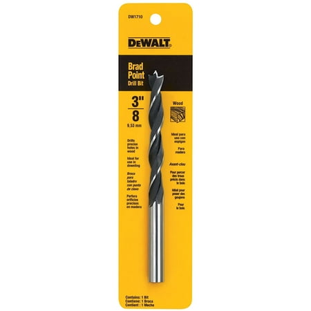 UPC: 0028877463384 | DEWALT DW1710 3/8-Inch Brad Point Bit
