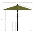 thumbnail image 5 of California Umbrella 9' Patio Umbrella in Palm, 5 of 5