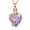 Rose Gold-Purple, variant on Tree of Life Heart Urn Necklace for Men Women Heart Cremation Jewelry with Birthstone Crystal Memorial Keepsake Jewelry Gifts for Human Adult Ashes