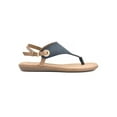 thumbnail image 5 of WHITE MOUNTAIN Womens Navy Adjustable Strap Cushioned London Slip On Thong Sandals Shoes 6 M, 5 of 5