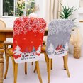 thumbnail image 6 of Zhourta Christmas Printed Chair Back Cover Decorative Set Festive Home Decor for Holiday Parties and Gatherings Perfect for Dining Room Chairs and Seasonal Celebrations, 6 of 8