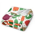 thumbnail image 2 of Kll Fleece Blanket Plush Throw Blanket Vegetables,Soft Fuzzy Cozy Flannel Blanket For Couch Sofa Bed.(80"X60"), 2 of 9