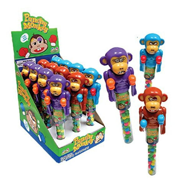 Kidsmania Punchy Monkey Candy Dispenser Pack of 12