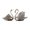 silver, variant on Mornei 2Pcs Swan Sculpture Statues Swan Shaped Decorative Clearance Wedding Anniversary white