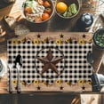 thumbnail image 6 of Farmhouse Barn Star Placemats Set of 8, Vintage Wood Texture Sunflower Table Mats Washable Heat-Resistant Non-Slip Place Mats for Kitchen Dinner Table Indoor Outdoor Decor,13x19 Inch Brown, 6 of 9