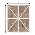thumbnail image 2 of Fondo fotográfico Beistle Rustic Western Barn Door 6x5 pies, 2 of 7