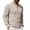 Beige, variant on Mens Henley Shirts Casual Stylish Tshirt Lightweight Summer Basic Tee Solid Long Sleeved Stand-up Neck Button Casual Breathable T-shirt Wine S